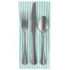 DII Aqua Striped Seersucker Cloth Napkins - Set of 6