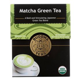 Buddha Teas -Tea - Matcha Green - Case of 6 - 18 Bag