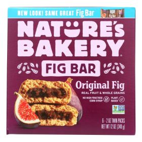 Nature's Bakery Stone Ground Whole Wheat Fig Bar - Original - Case of 6 - 2 oz.