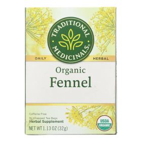 Traditional Medicinals Organic Herbal Tea - Fennel - Case of 6 - 16 Bags