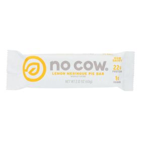 D's Naturals The No Cow Bar Lemon Meringue Pie Protein Bar - Case of 12 - 2.12 OZ