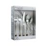 MegaChef Cravat 20 Piece Flatware Utensil Set;  Stainless Steel Silverware Metal Service for 4 in Silver