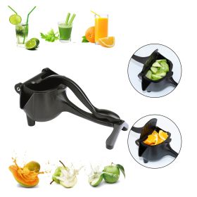 RAINBEAN Manual Citrus Juicer, Hand Press Lemon Squeezer, Heavy Duty Juice Metal Aluminum Alloy Squeezer for Lime Orange Apple Fruit (Black)