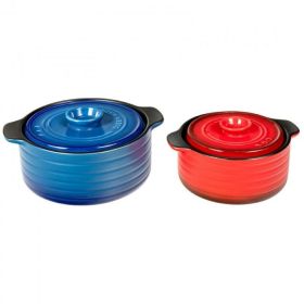 Exquisite Craft Design Ceramic Pot Cookware 2 Pieces Set