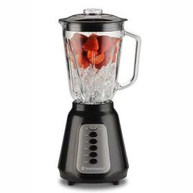 500 Watt Glass Jar Blender Black