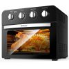 Geek Chef  Air Fryer Oven , Countertop Toaster Oven,3-Rack Levels, 4 mechinical knobs,Black housing with single glass door(24 QT 1700W)don't slod amaz