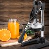 Citrus Juicer Manual Fruit Juicer and Orange Squeezer Metal Hand Press Juice, Heavy Duty Orange Juicer Lemon Lime Squeezer Pomegranate