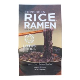 Lotus Foods Ramen - Organic - Forbidden Rice - with Miso Soup - 2.8 oz - case of 10