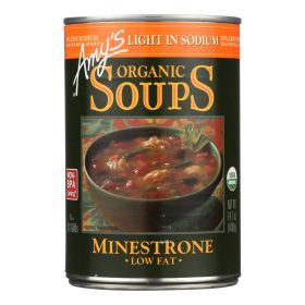 Amy's - Organic Low Sodium Minestrone Soup - Case of 12 - 14.1 oz