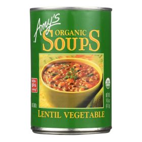 Amy's - Organic Lentil Vegetable Soup - Case of 12 - 14.5 oz