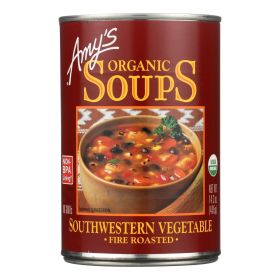 Amy's - Organic Fire Roasted Southwestern Vegetable Soup - Case of 12 - 14.3 oz