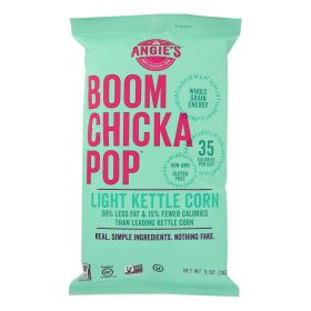 Angie's Kettle Corn Boom Chicka Pop Lightly Sweet Popcorn - Case of 12 - 5 oz.