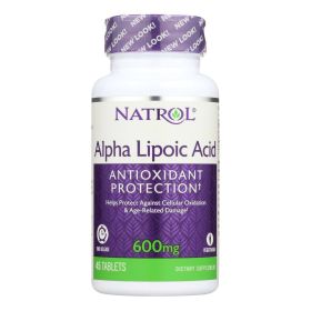 Natrol Alpha Lipoic Acid Time Release - 600 mg - 45 Tablets