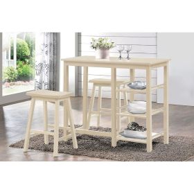 Nyssa Counter Height Set (3Pc Pk) in Buttermilk