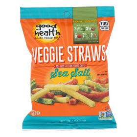 Good Health Veggie Straws - Sea Salt - Case of 24 - 1 oz.