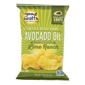 Good Health Kettle Chips - Avocado Oil Lime Ranch - Case of 12 - 5 oz.