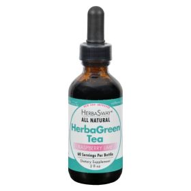 Herbasway Laboratories HerbaGreen Tea Raspberry Lime - 2 fl oz