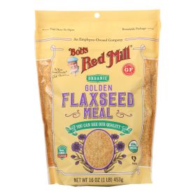 Bob's Red Mill - Organic Flaxseed Meal - Golden - Case of 4 - 16 oz