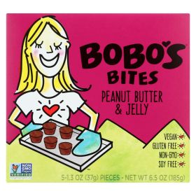 Bobo's Oat Bars - Peanut Butter and Jelly - Gluten Free - Case of 6 - 1.3 oz.