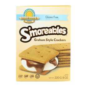 Kinnikinnick Graham Style Crackers - Case of 6 - 8 oz.