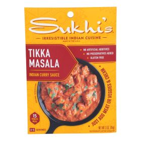 Sukhi's Gourmet Indian Food Tikka Masala Sauce - 3 oz - Case of 6