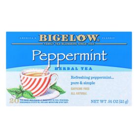 Bigelow Tea Purely Peppermint Tea - Case of 6 - 20 BAG