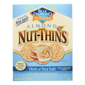 Blue Diamond - Nut Thins - Sea Salt - Case of 12 - 4.25 oz.