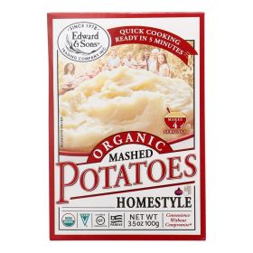 Edward and Sons Organic Mashed Potatoes - Home Style - Case of 6 - 3.5 oz.