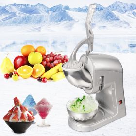 ZOKOP BY-300HD 120V 350W Commercial Removable Dual Blades Electric Ice Crusher Silver