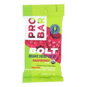 Probar Bolt Energy Chews - Organic Raspberry - 2.1 oz - Case of 12