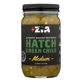 Zia Green Chile Company - Green Chile Medium Hatch - Case of 6 - 16 OZ