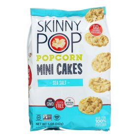 Skinnypop Mini Sea Salt Popcorn Cakes - Case of 4 - 5 OZ