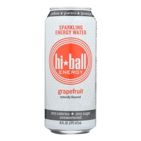 Hi Ball Energy Sparkling Energy Water - Grapefruit - Case of 1 - 8/16 fl oz.