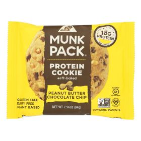 Munk Pack - Protein Cookie - Peanut Butter Chocolate Chip - Case of 6 - 2.96 oz.