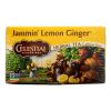 Celestial Seasonings Herbal Tea - Jammin' Lemon Ginger - Caffeine Free - Case of 6 - 20 Bags