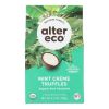 Alter Eco Americas Dark Chocolate Truffles - Mint Creme - Case of 8 - 4.2 oz.