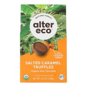 Alter Eco Americas Truffles - Salted Caramel - Case of 8 - 4.2 oz.