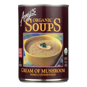 Amy's - Organic Cream of Mushroom Soup - Case of 12 - 14.1 oz