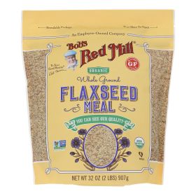 Bob's Red Mill - Organic Flaxseed Meal - Brown - Case of 4 - 32 oz