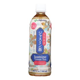 Ito En Unsweetened Traditional Green Jasmine Tea - Case of 12 - 16.9oz.