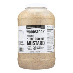 Woodstock Mustard - Organic - Stoneground - 128 oz - case of 4