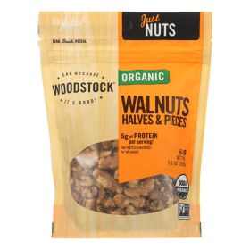 Woodstock Organic Walnuts - Halves & Pieces - Case of 8 - 5.5 oz.