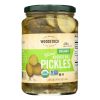 Woodstock Organic Pickles - Kosher Dill - Sliced - Case of 6 - 24 oz.