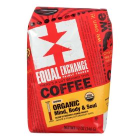 Equal Exchange Organic Drip Coffee - Mind Body and Soul - Case of 6 - 12 oz.