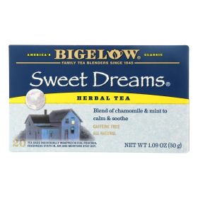 Bigelow Tea Sweet Dreams Herb Tea - Case of 6 - 20 BAG