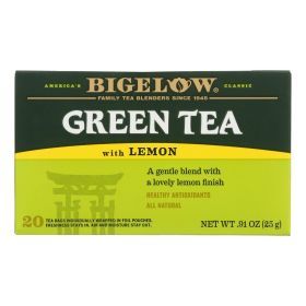 Bigelow Tea Green Tea - with Lemon - Case of 6 - 20 BAG