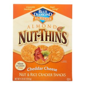 Blue Diamond - Nut Thins - Cheddar Cheese - Case of 12 - 4.25 oz.