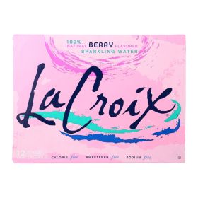 Lacroix Sparkling Water - Berry - Case of 2 - 12 Fl oz.