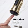 Pull Down Double Handle Kitchen Faucet---dk