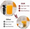 KOIOS Juicer, Masticating Slow Juicer Extractor with Reverse Function, Cold Press Juicer Machine with Quiet Motor, BPA-FREE Juicer Easy to Clean, B510